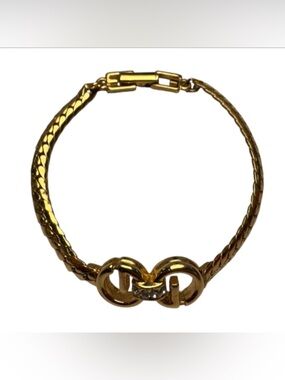 Givenchy Gold-Tone Interlocking Ring Bracelet